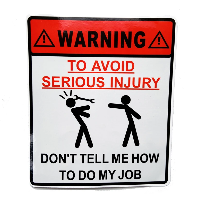 1 шт. Предупреждение безопасности Водонепроницаемый Граффити автомобиля Стикеры