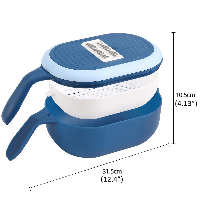 10 шт. вращающийся многофункциональный нож для овощей со сливной корзиной