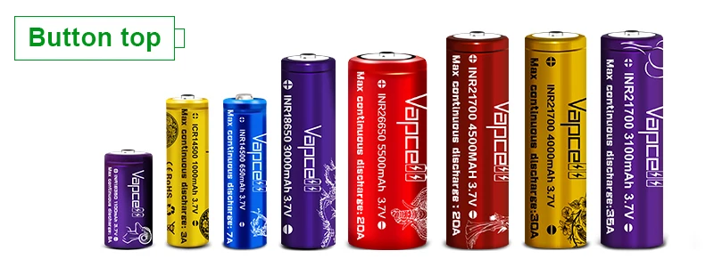 Vapcell 18350 литиевая батарея 1100mah 9a mooch тест 3,7 V для фонарика/электрических инструментов