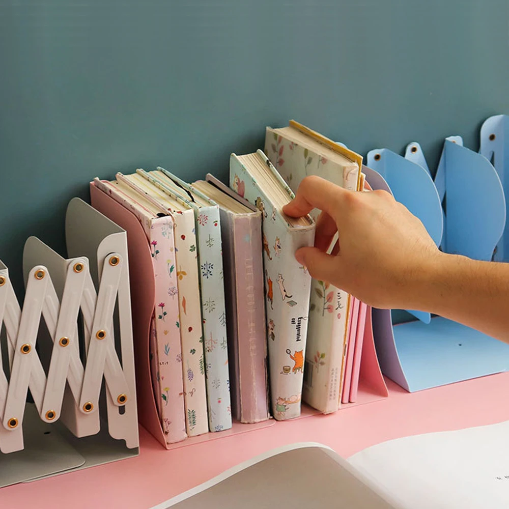 Выдвижные Металлические концы для книг декоративный держатель бумаг органайзер