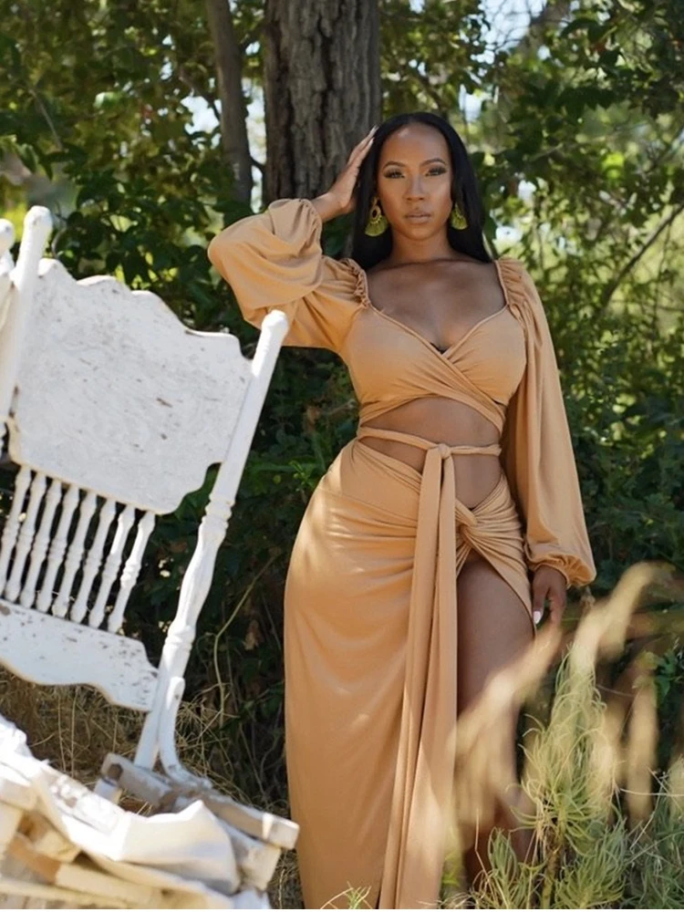 Женский комплект из двух предметов черный белый оранжевый бежевый с v-образным