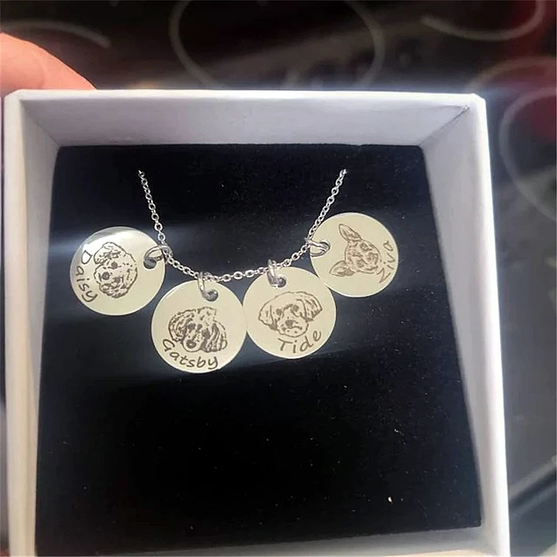Ожерелье из нержавеющей стали 316L для женщин персонализированное ожерелье с