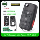 Умный дистанционный ключ DIYKEY MQB без ключа Go NBGFS93N, 315 МГц, брелок для Volkswagen Jetta Passat 2017 2018 2019 PN: 5K0837202BP