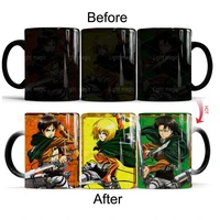 attack on titan scout legion mugs 11oz ceramic heat sensitive color changed coffee mug friends gift milk cup