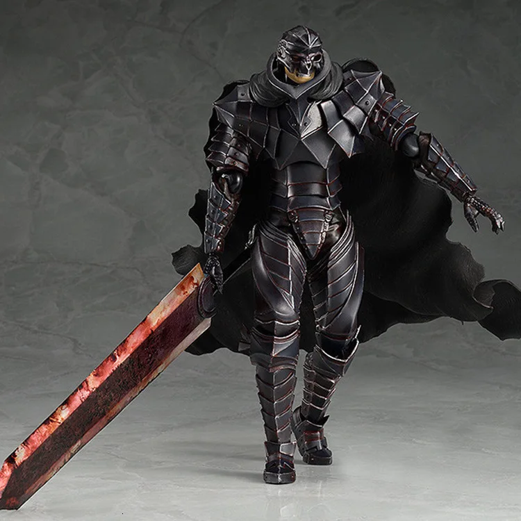 Berserk Figma 410 черная фигурка фехтовальщика Коллекционная модель игрушки 22 см с розничной коробкой для подарков