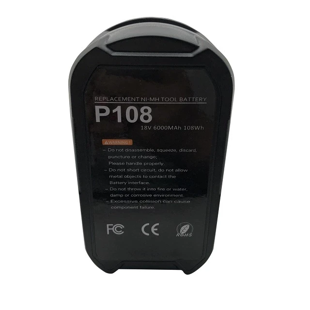 

3000mAh P108 18V Replacement Battery for Ryobi 18V Lithium-ion Battery 3.0Ah P103 P105 P107 P108 Ryobi ONE+Cordless Tool 40M