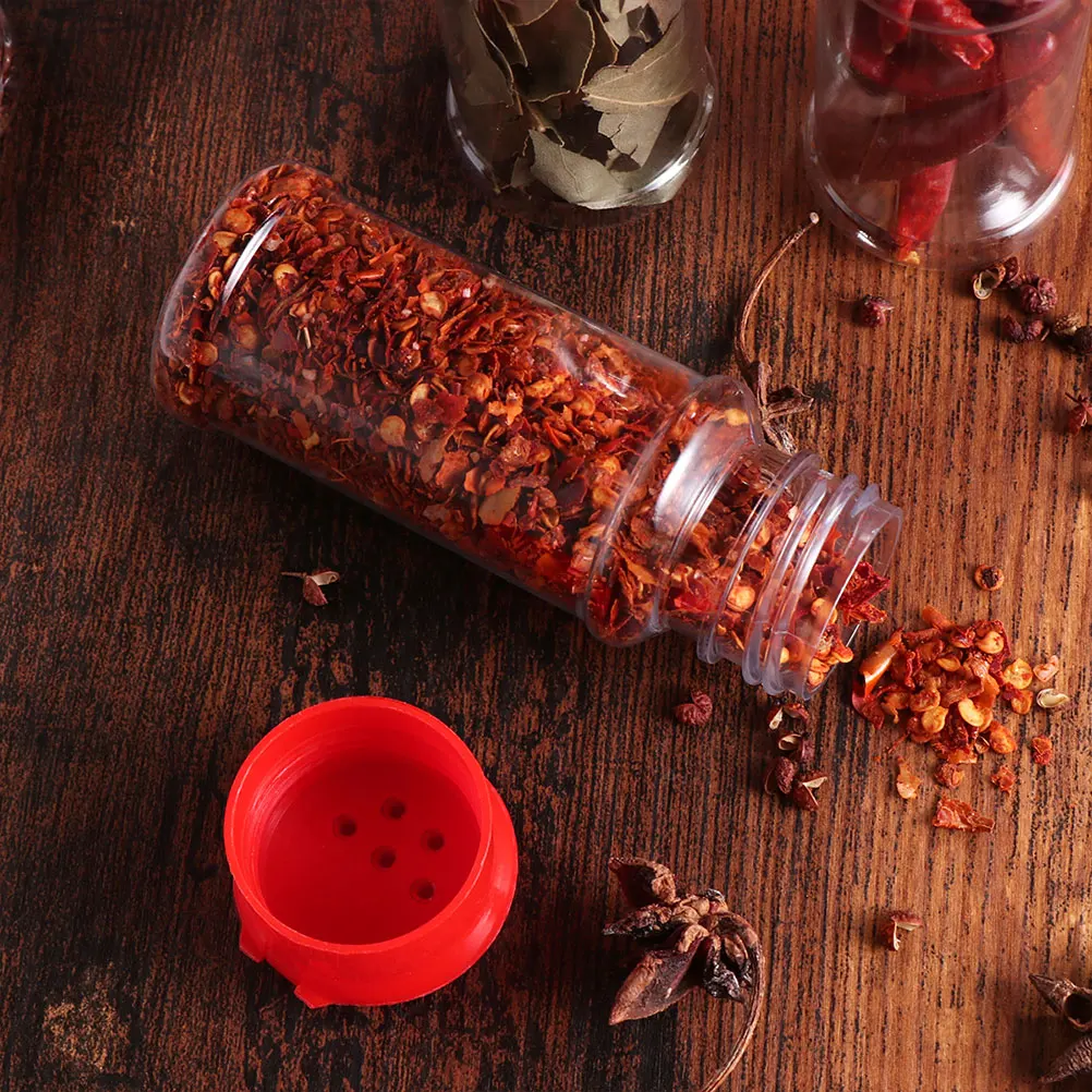 Plastic Spice Pot Seasoning Bottles Pepper Shakers Salt Jar Condiment Can Cruet Organizer Storage for Barbecue Kitchen | Дом и сад