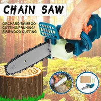 2000w 8inch cordless electric saw chainsaw bracket brushless wood cutting machine power tools without battery for makita battery
