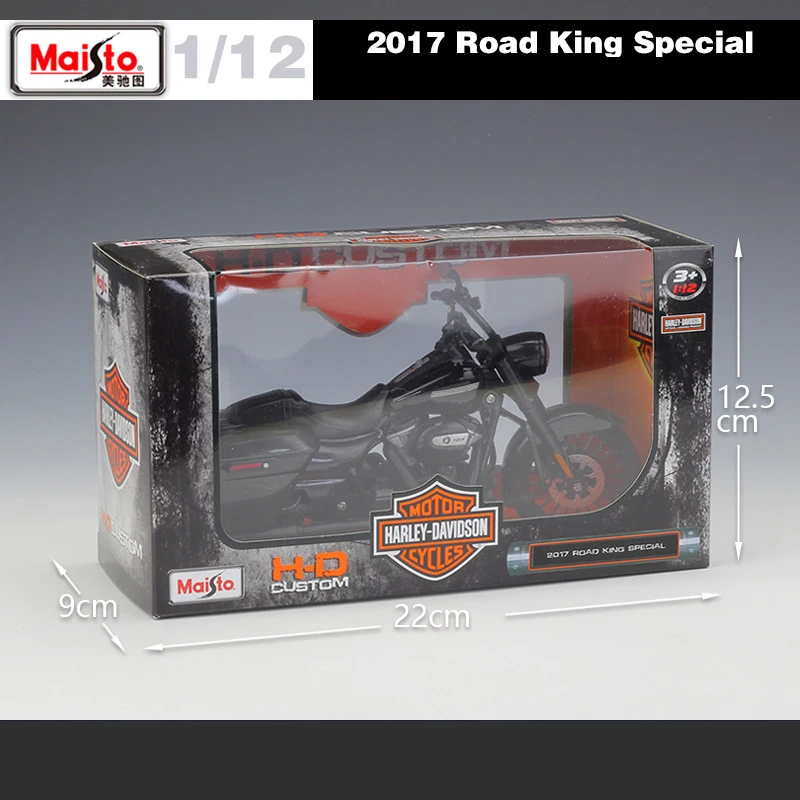 1:12 Road King специальная модель автомобиля Maisto металлическая литая модель спортивного гоночного мотоцикла модель мотоцикла для коллекционных