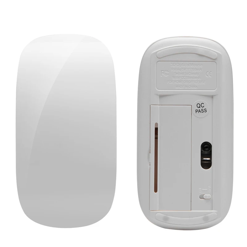 

Ultra Thin 2.4G USB 2.0 Optical Wireless Touch Mouse Mice Receiver for Notebook Q1JC