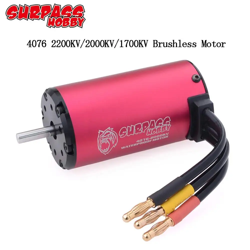 SURPASSHOBBY KK 4076 1350KV 1500KV 1700KV 2000KV 2250KV водонепроницаемый бесщеточный мотор для RC 1/8 Дрифт
