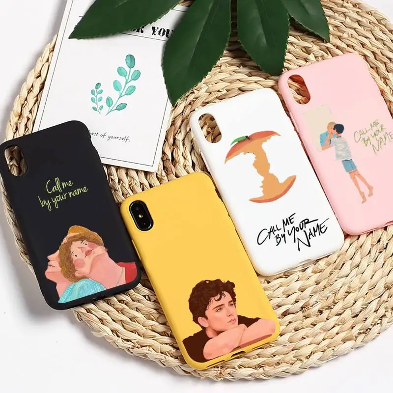 

Call Me by Your Name Phone Case Candy Color for iPhone 11 12 mini pro XS MAX 8 7 6 6S Plus X 5S SE 2020 XR