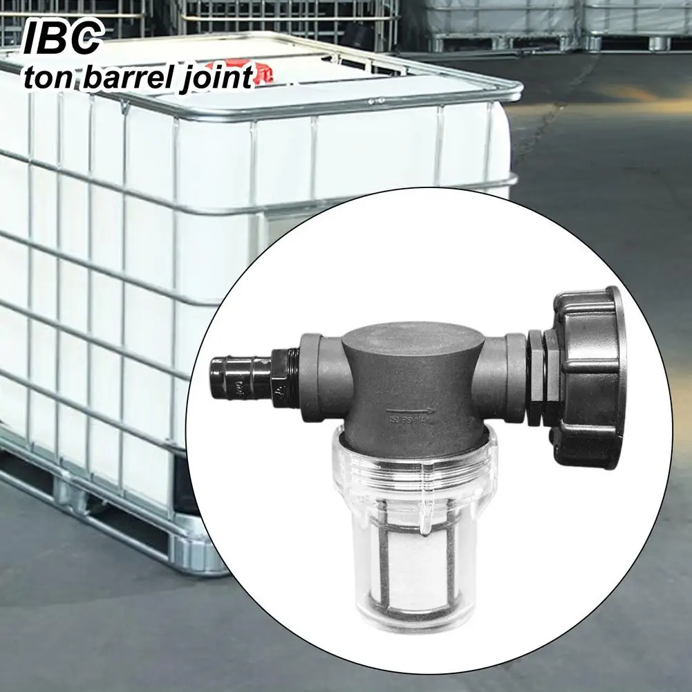 

Garden Ton Barrel Filter Connector with cleaning filter Hose Adapter Non-toxic Connector for Ton Barrel