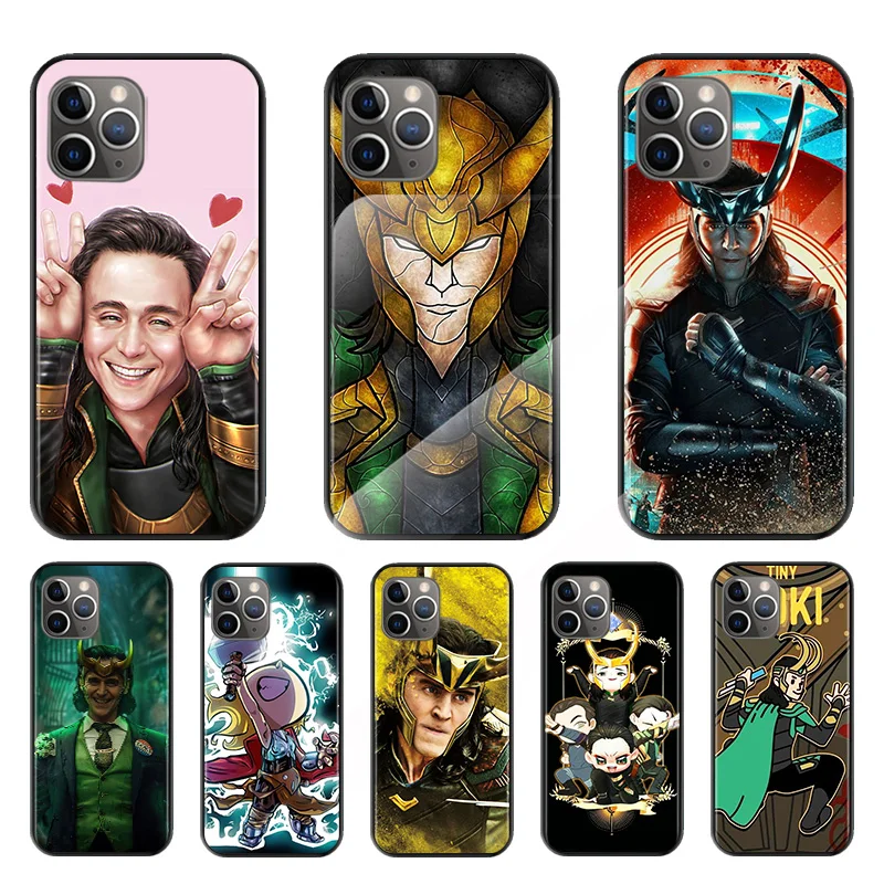 

Marvel Loki Thor For Apple iPhone 7 8 X XR XS 11 12 13 SE 2020 Pro Max Mini Plus Black Silicone Soft Phone Case