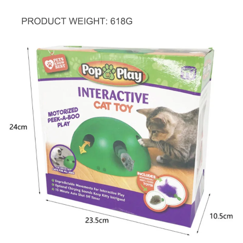 Электрическая игрушка для домашних животных Забавный лоток кошек тренировочная
