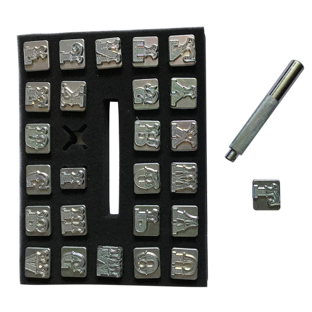 Carving Leather Art Alphabet Set Letters Stamp Handmade Durable Metal DIY Tool GQ |