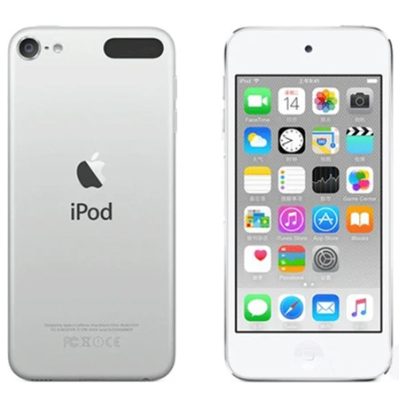 Silver Авторизация Apple Ipod Touch 6 MP3/4 4,0 дюйма с сенсорным экраном Встроенные динамики 16/32/64/128 ГБ воспроизведение музыки видео с FM Электронная книга - Цвет: Silver