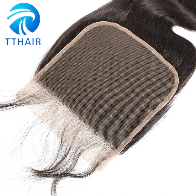 TTHAIR 6x6 Кружева Закрытие тела синтетические волосы волнистые Remy бразильские человеческие волосы закрытие натуральный цвет Предварительно сорвал швейцарская шнуровка
