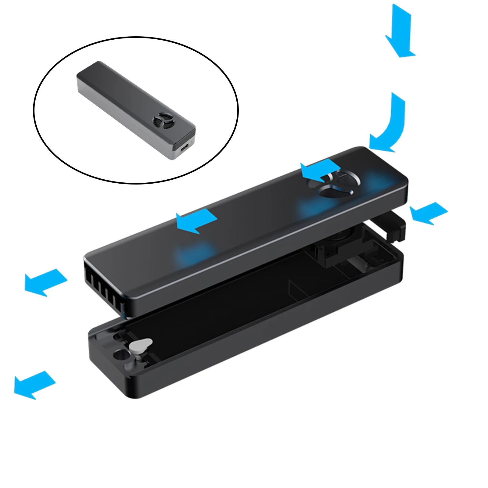 

Внешний корпус M.2 на USB 3,1, адаптер для жесткого диска, чехол для M.2 SSD, чехол с двойным протоколом M Key для 2230 2242 NVMe SSD NGFF, 2 ТБ 10 Гбит/с