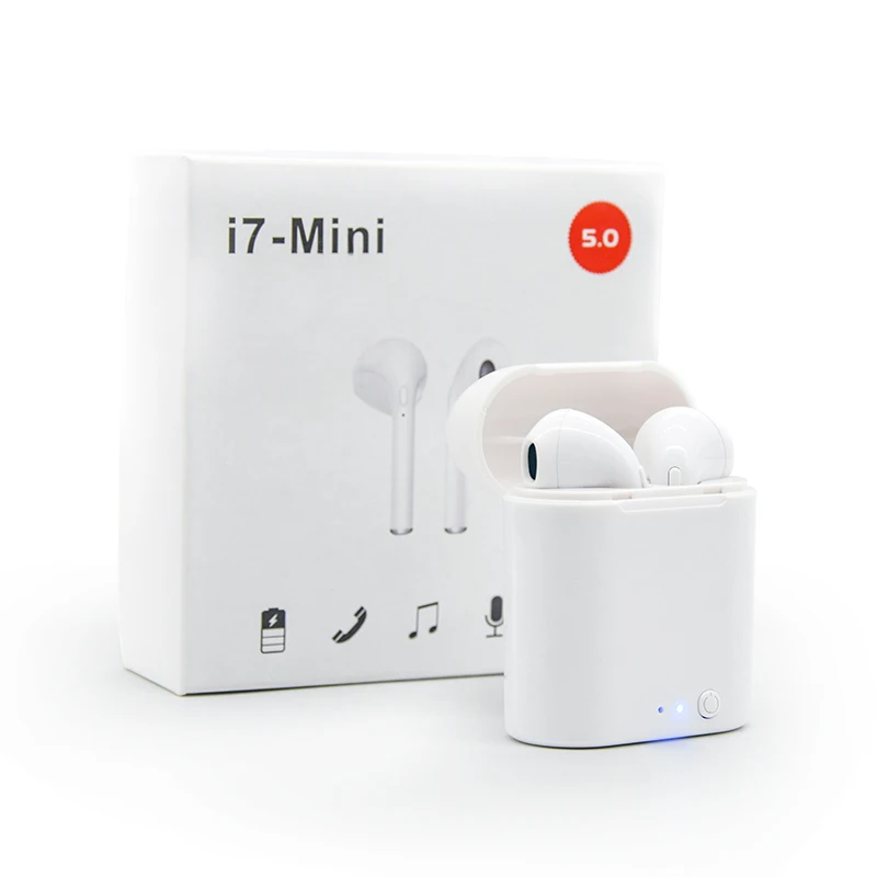i7mini I11 i9s i7mini Tws Беспроводная bluetooth-гарнитура HD стерео V5.0 беспроводная гарнитура в уши с зарядной подставкой для всех смартфонов - Цвет: i7mini