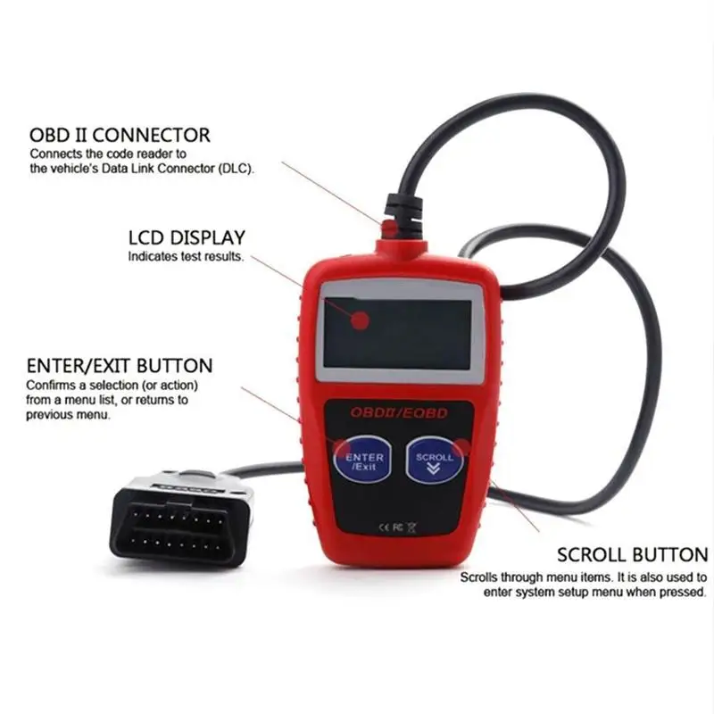 MS309 OBD2 автоматический диагностический инструмент OBD 2 сканер считыватель кодов