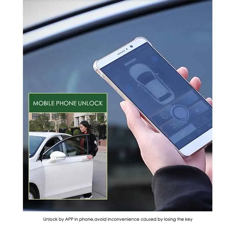 Автозапуск без ключа Центральный замок/разблокировка Bluetooth мобильный телефон приложение Запуск автосигнализации автоматическое открытие багажника