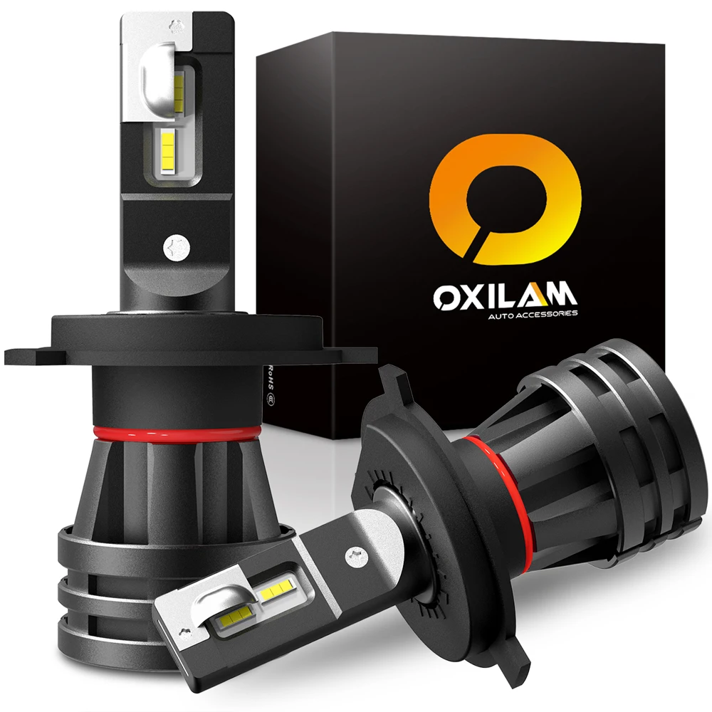 

OXILAM 2 светодиодный т. светодиодные лампы для фар H7 H4 H8 H11 H13 9005 HB3 9006 HB4 светодиодный ные Автомобильные фары для Audi Kia BMW Benz Subaru Ford Toyota