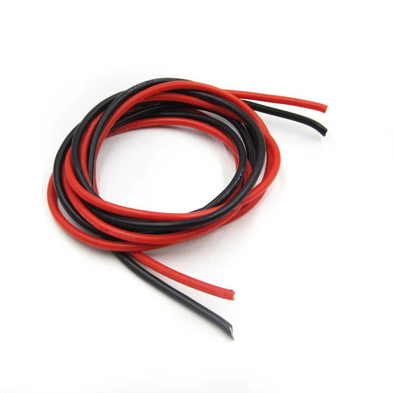 Силиконовый провод жгута проводов гибкий многожильный Медь кабели 10/12/14/16 AWG Би