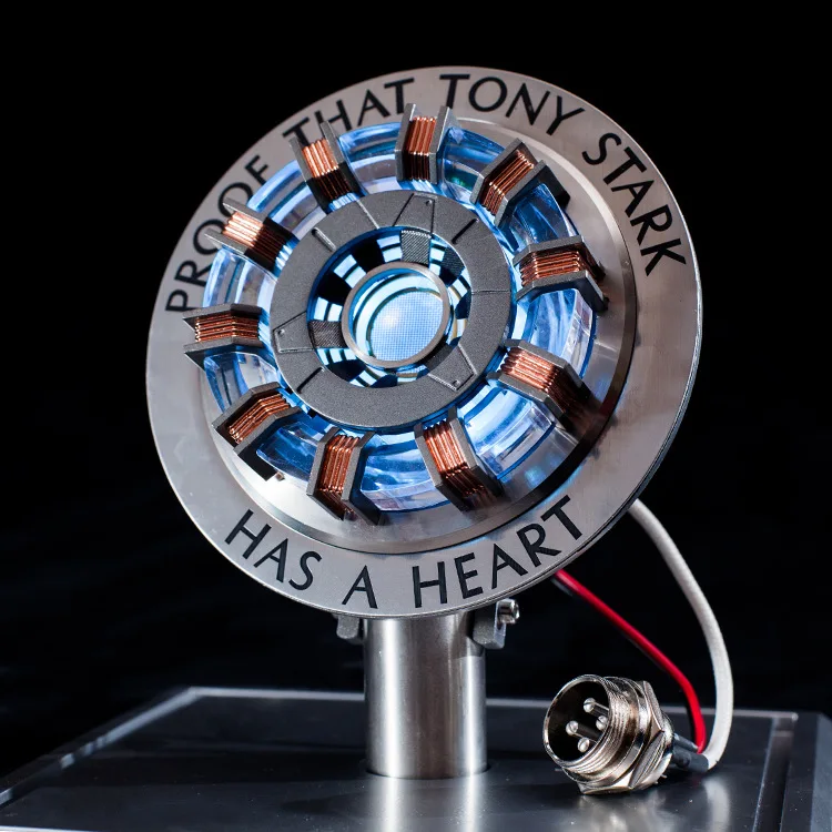 Металлический Ver MK2 MK1 Железный человек diy запчасти модель игрушки нагрудная лампа Мстители 1:1 Железный человек дуговой реактор фигурка дистанционный свет Arc