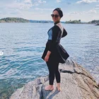 Женские мусульманские купальники PEIFU, 3 штуки, размера плюс, 2021, Буркини с бюстгальтером, купальники с подкладкой