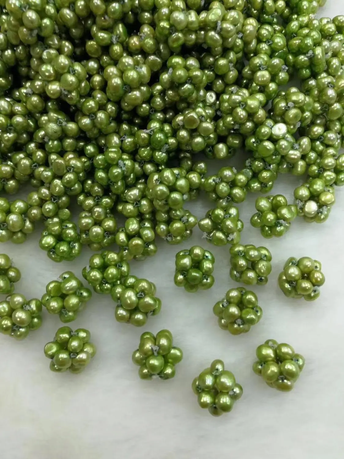 100% Freshwater Pearl Woven Ball DIY Handmade pearl Pendant for Women Settings 8 Colors Necklace Jewelry PB6 | Украшения и