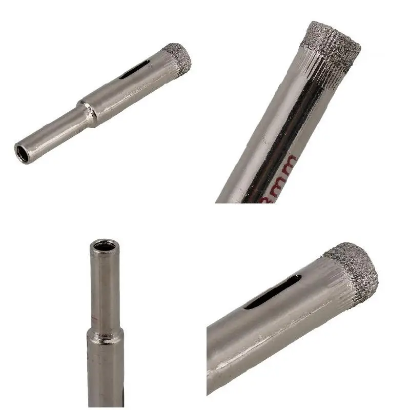 

Аксессуары для сверл с алмазным покрытием 10 шт./партия 8 мм, сверла для отверстий, резец для стекла, гранита, новые аксессуары для электроинст...