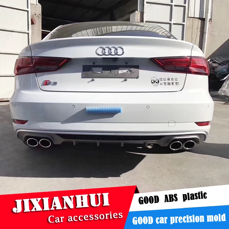 Задний спойлер для Audi A3 S3 2017-2019 RS3 ABS задний бампер диффузор защитные бамперы |