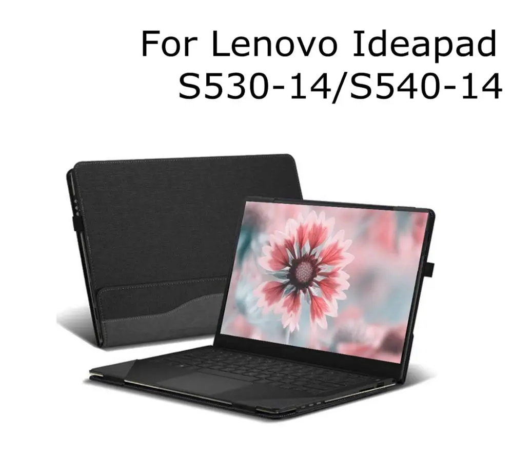 

Чехол для 14 "Lenovo IdeaPad S530-14/S540-14 14 дюймов, чехол из искусственной кожи, защитный жесткий чехол-книжка с подставкой
