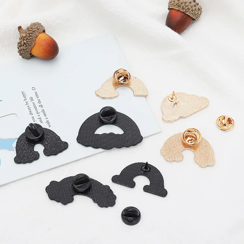 Погода эмаль отворот значки кнопки дождливая облачная солнце Радуга Броши милые