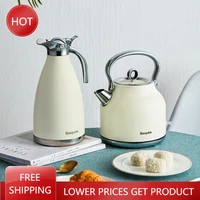 travel boiling water kettle tea pot flask kettle coffee brew electric stainless steel with whistle tetera silbante teapot metal