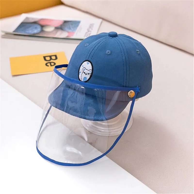 

Kids Transparent Protective Hat Anti-spitting Windproof Hats Dustproof Antifoam Anti-Saliva Cover Boys Girls Peaked Cap