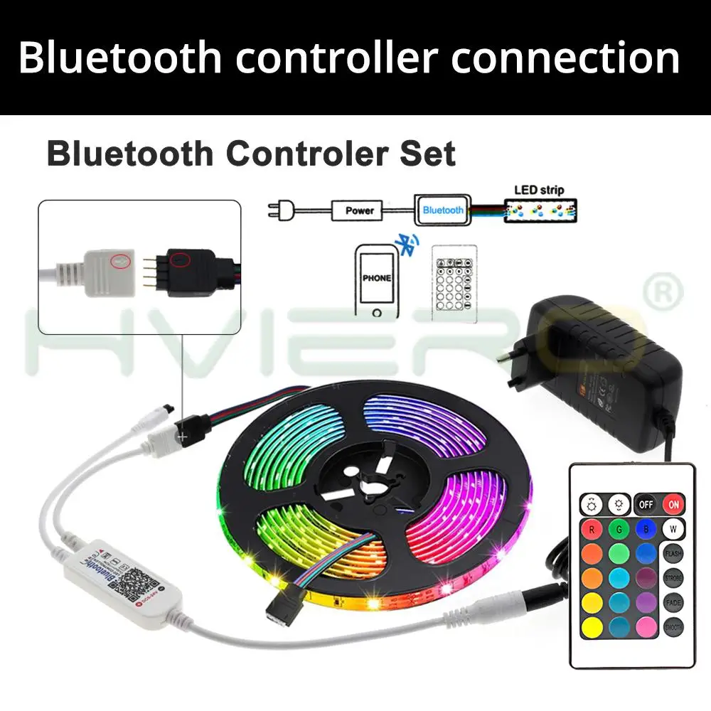 Светодиодная лента совместимая с Wi-Fi Bluetooth RGB RGBW 12 В постоянного тока 5050 5 м 300