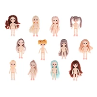 13 moveable jointed 112 mini dolls fashion toys with 3d eyes wig shoes
