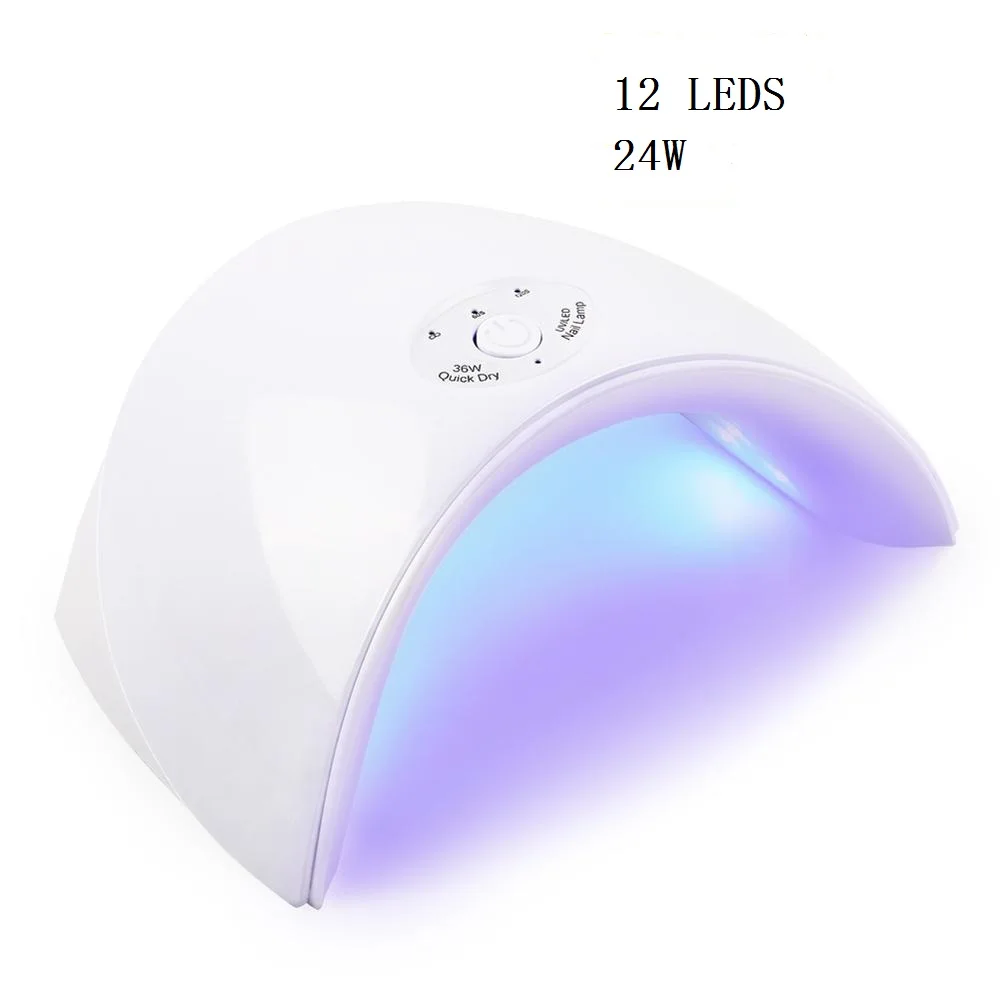 24W Lamp 02 Сушилка для ногтей Светодиодный УФ-лампа для маникюра 54 Вт высокомощный сенсорный ЖК-дисплей для гель-лака для ногтей лампа для сушки ногтей инструмент для дизайна ногтей - Цвет: 24W Lamp 02