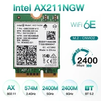 ax211ngw wi fi 6e m 2 key e cnvio 2 dual band 2 4ghz5ghz wireless adapter card 802 11ac bluetooth compatible 5 2 for windows 10