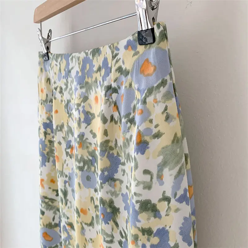 

HziriP Plus Women Florals Bohemia Holiday Chic Summer 2021 Streetwear Florals All Match Casual Leisure Women Vacation Skirts