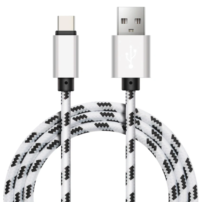 

2M Nylon Type C Cable 2A Fast Charging USB Type-C Cable for Samsung S8 S9 Xiaomi Mi 6 A1 Mi5 USB C Tipo C Data Charger Cord