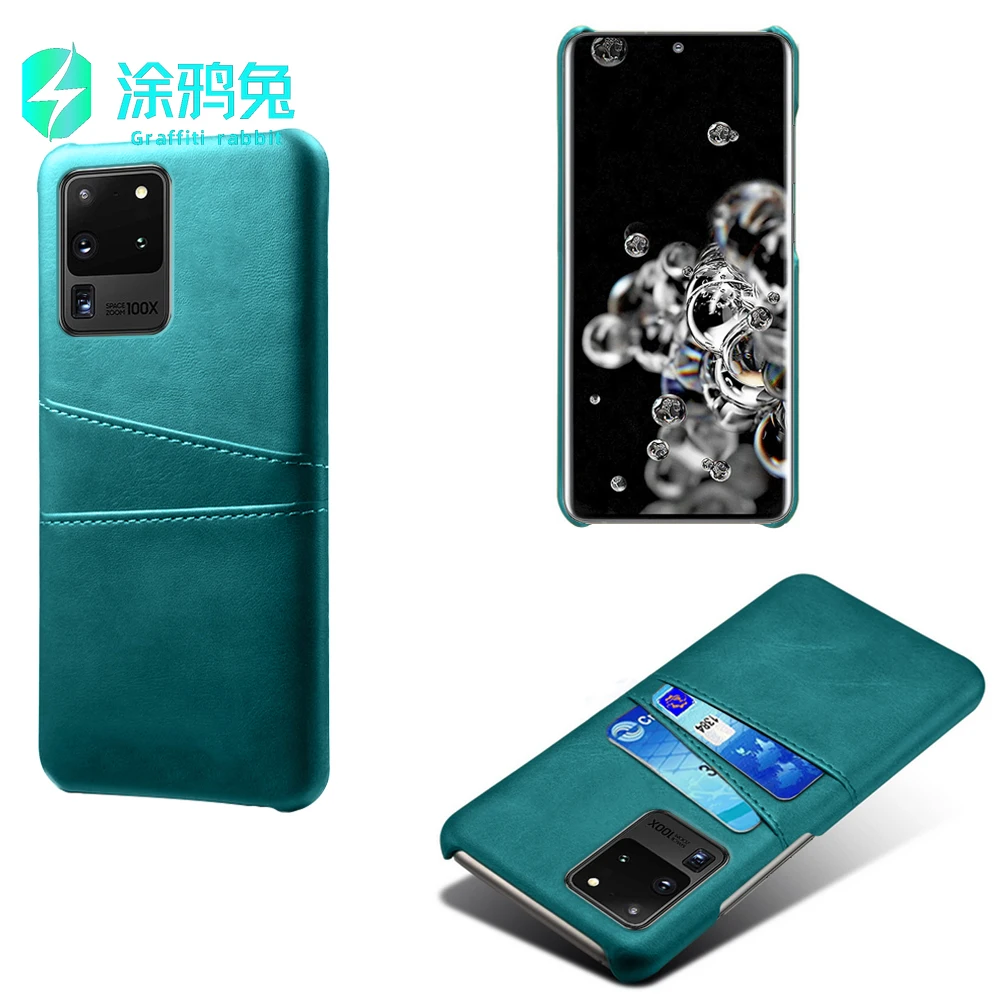 

Leather Card Holder Slots Phone Case for samsung s20 plus ultra Phone Cover
