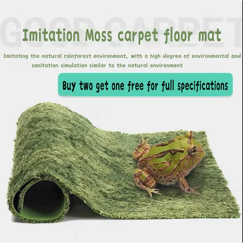 

HiCoDo Horned Frog Cushion Material Reptile Supplies Landscaping Moss Carpet Tortoise Pet Rain-Forest Moisturizing Mud