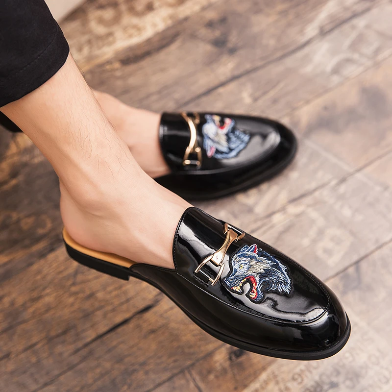 Туфли мужские из лакированной кожи роскошные брендовые дизайнерские