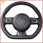 MEWANT черный чехол на руль из искусственной кожи для Audi TT 2008 2009 2010 2011 2012 2013 аксессуары для интерьера