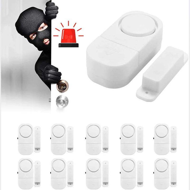 10 шт. беспроводной охранной сигнализации двери окна магнитный датчик системы