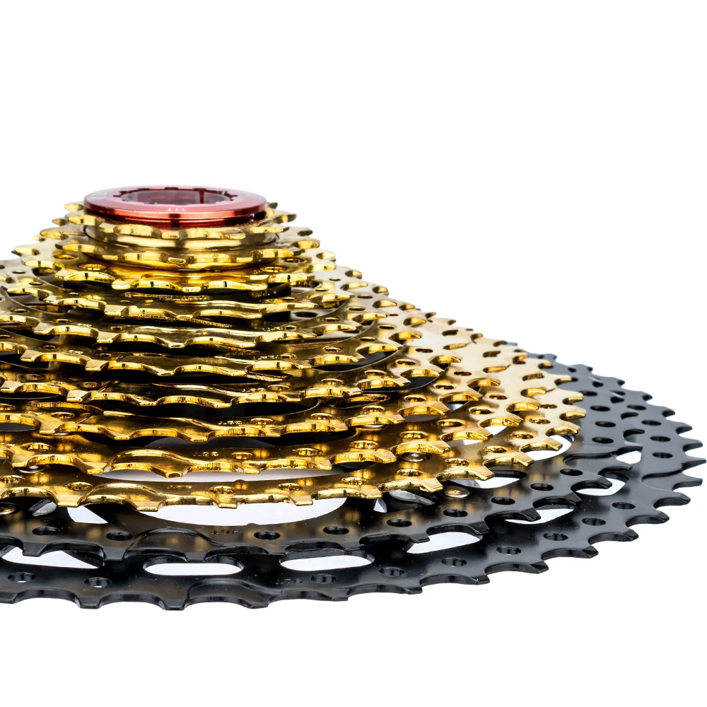 Велосипедная кассета ZTTO MTB 12 Скоростей 11-52T S 52T 12V K7 черно-Золотая стальная