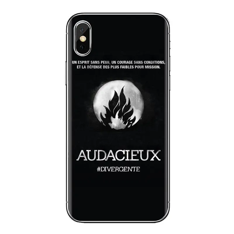 For Samsung Galaxy S3 S4 S5 Mini S6 S7 Edge S8 S9 S10 Plus Note 3 4 5 8 9 Divergent Factions American logo Transparent TPU Cases |